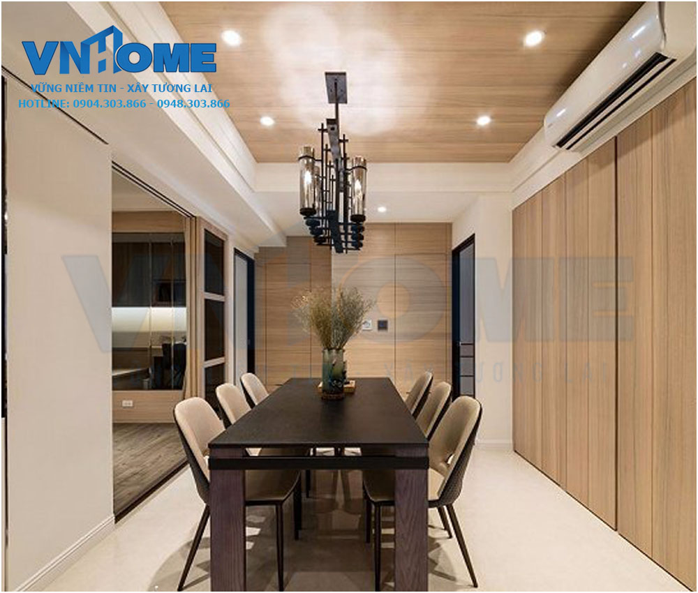 Thiết kế nội thất phòng bếp hiện đại ấm cúng