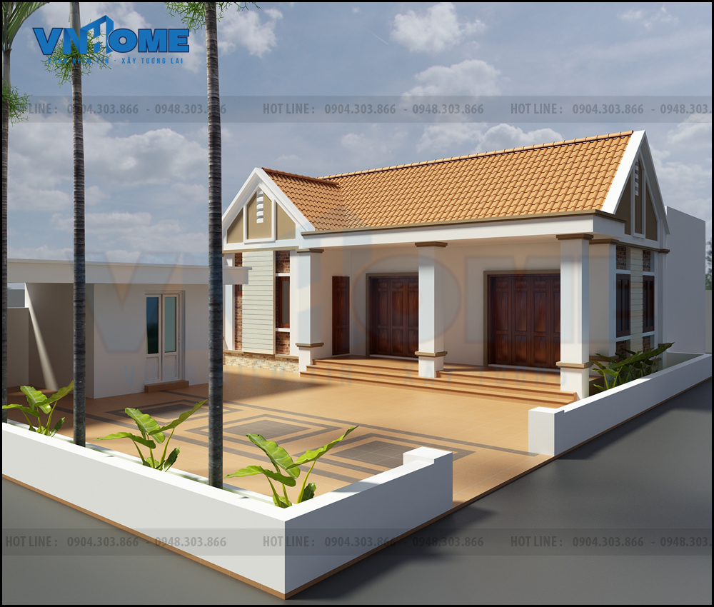 Tư vấn thiết kế nhà cấp 4 đẹp khang trang