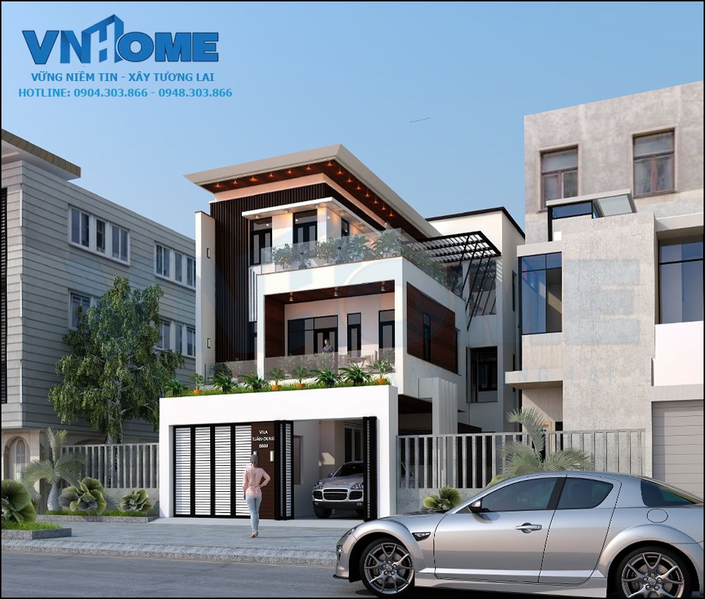 Thiết kế biệt thự hiện đại - VNH BTHĐ 0002
