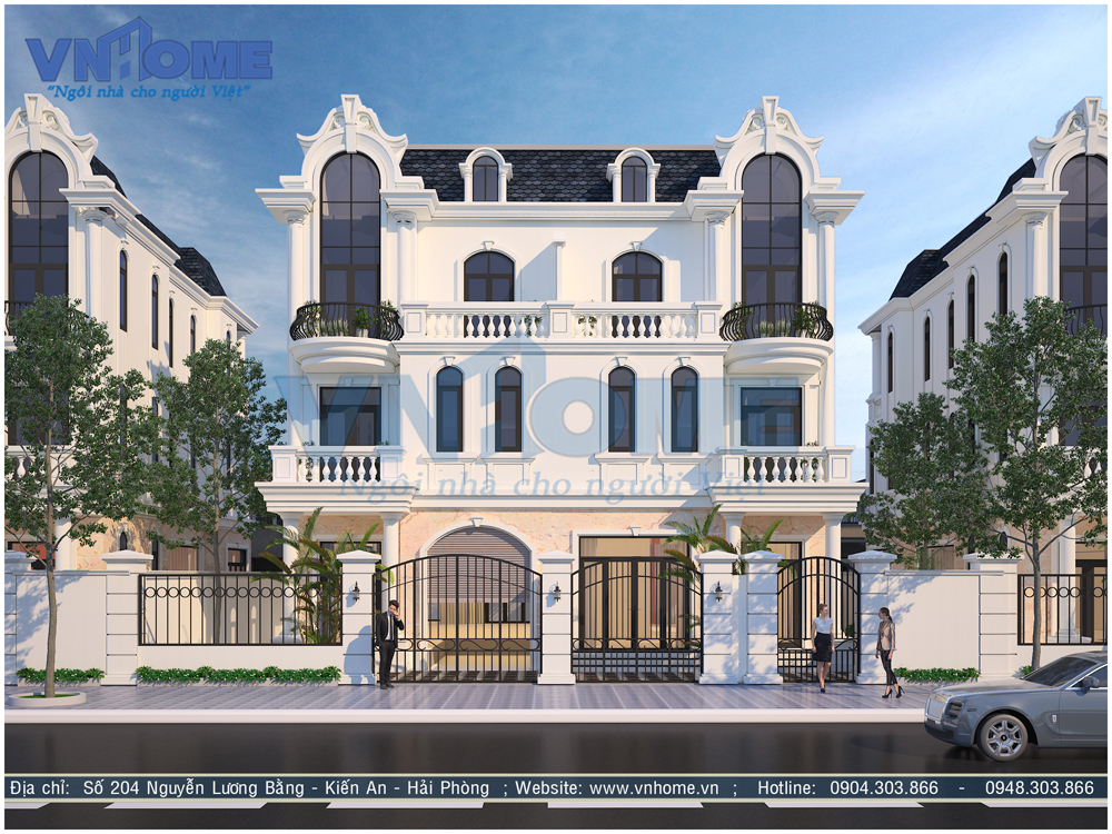 Mẫu thiết kế biệt thự song lập Monaco Vinhomes Imperia Hải Phòng