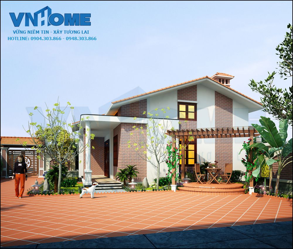 Thiết kế biệt thự hiện đại - VNH BTHĐ 0001