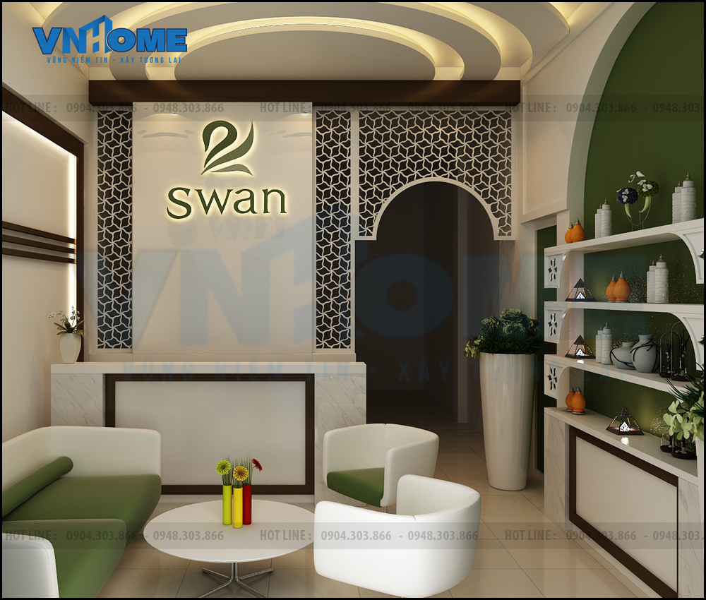 Mẫu thiết kế nội thất spa hiện đại đẹp 