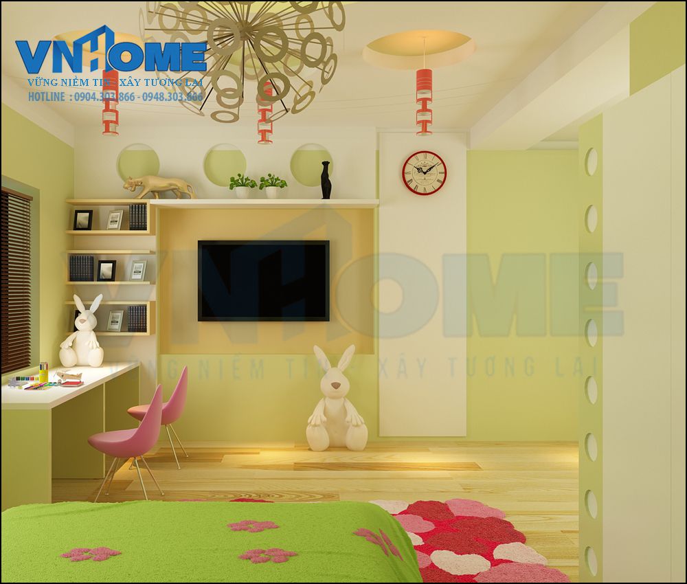 Thiết kế nội thất phòng ngủ của căn nhà lô hiện đại