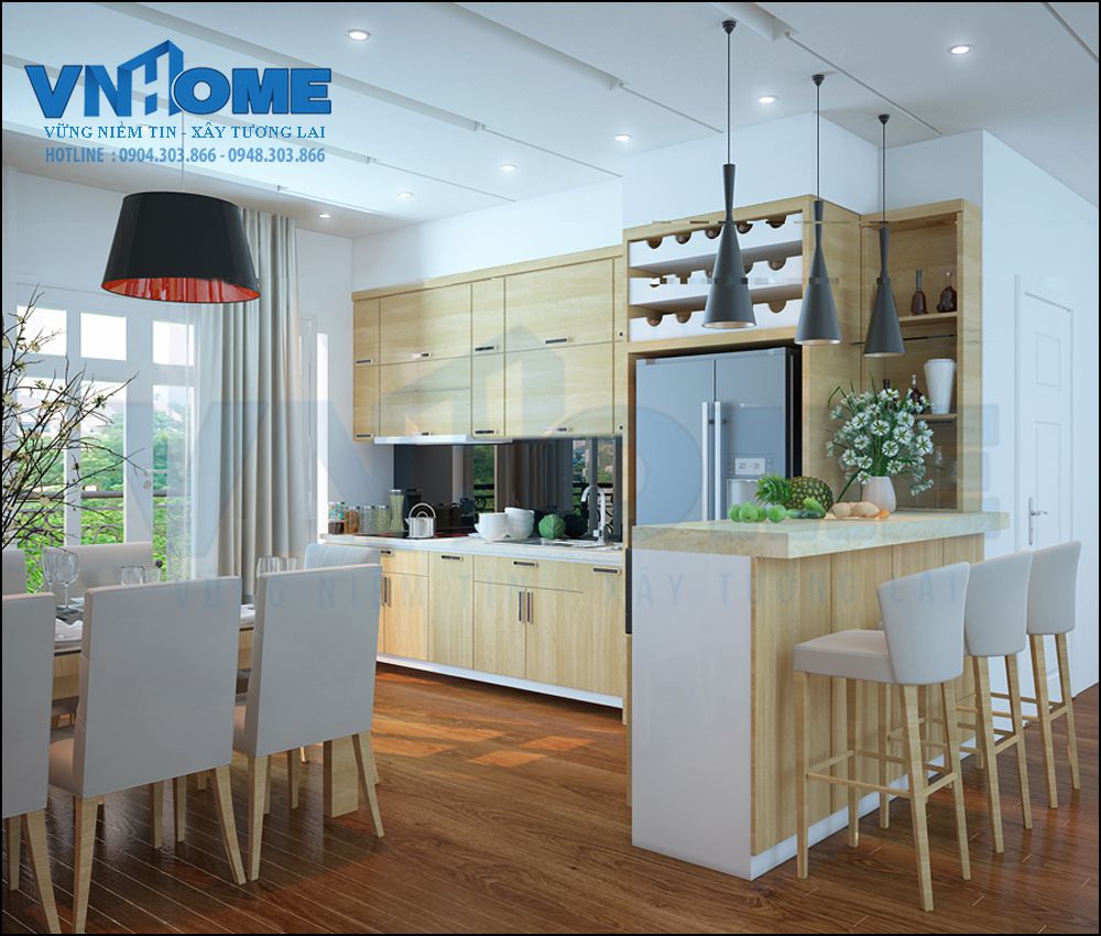 Thiết kế nội thất phòng bếp đẹp