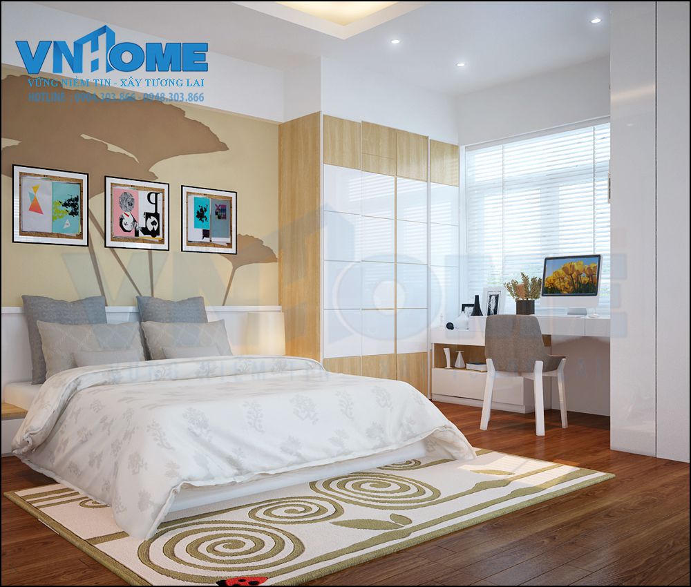Thiết kế nội thất phòng ngủ cho bé trai