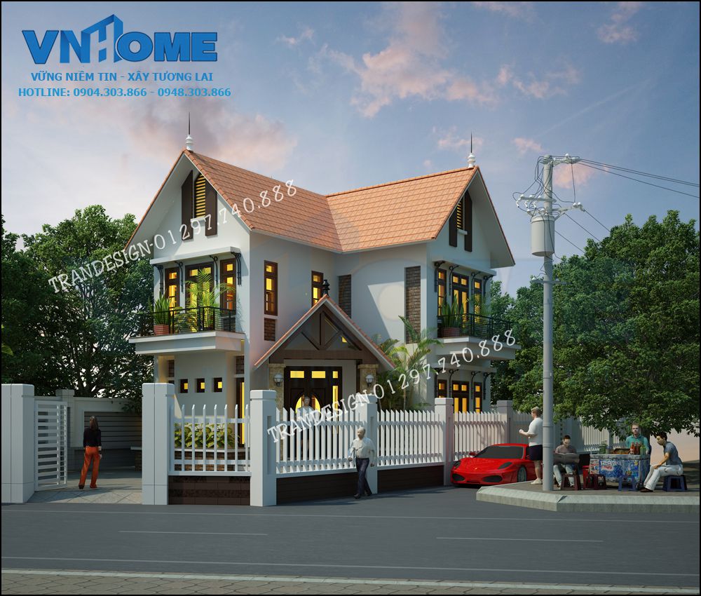 biệt thự hiện đại 2,5 tầng tại An Lão
