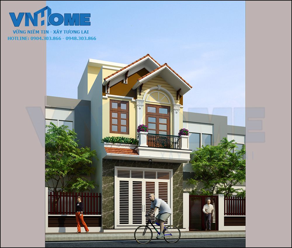 thiết kế nhà lô tân cổ điển