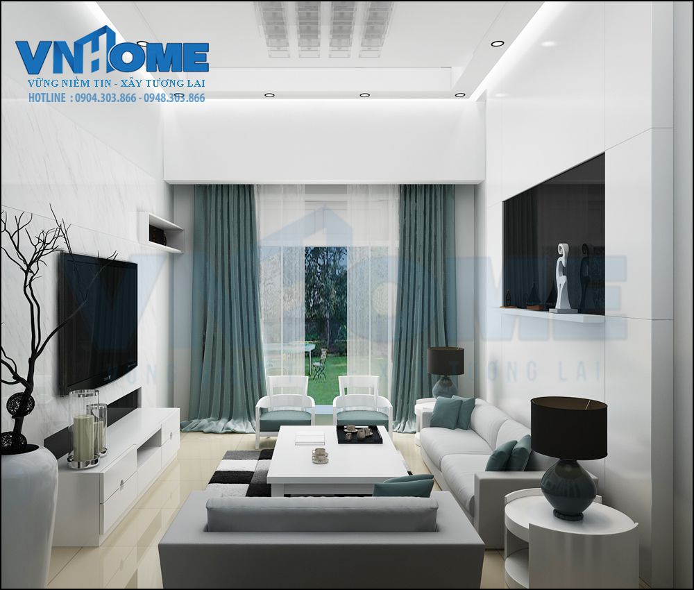 Thiết kế nội thất phòng khách hiện đại đẹp và sang trọng