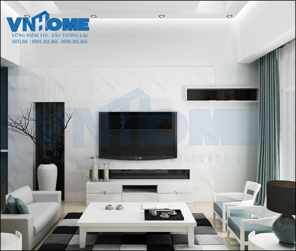 Thiết kế nội thất phòng khách hiện đại đẹp và sang trọng