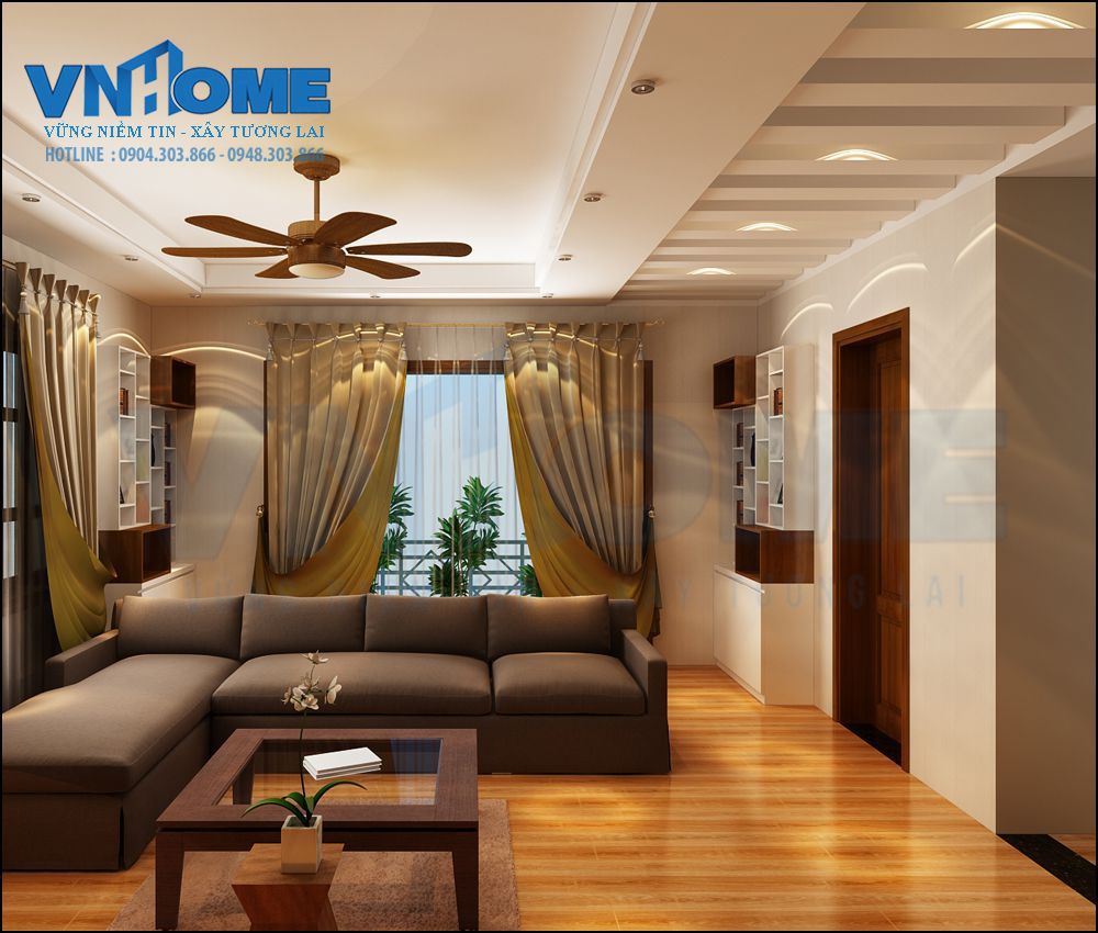 Thiết kế nội thất phòng khách hiện đại đẹp và sang trọng