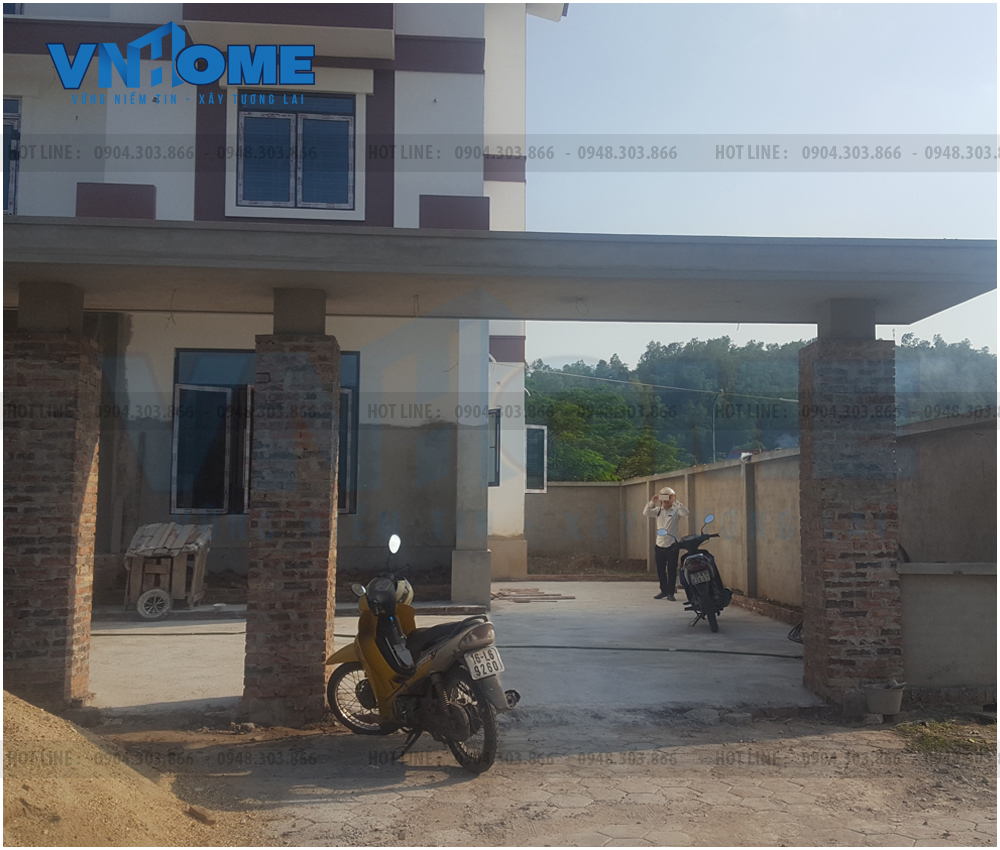 thi công biệt thự hiện đại 3,5 tầng tại Hải Phòng