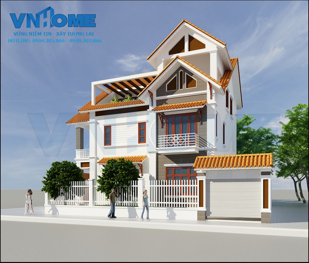 mẫu thiết kế biệt thự hiện đại đẹp
