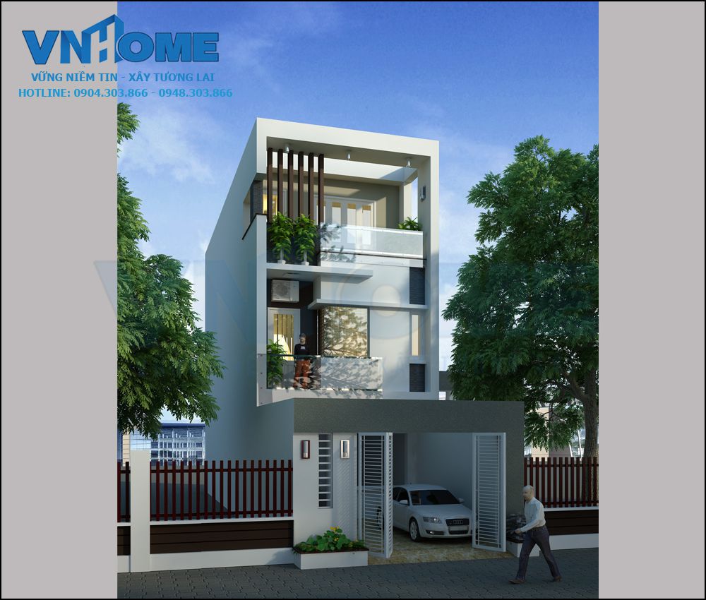 thiết kế nhà ống hiện đại tại Hải Phòng