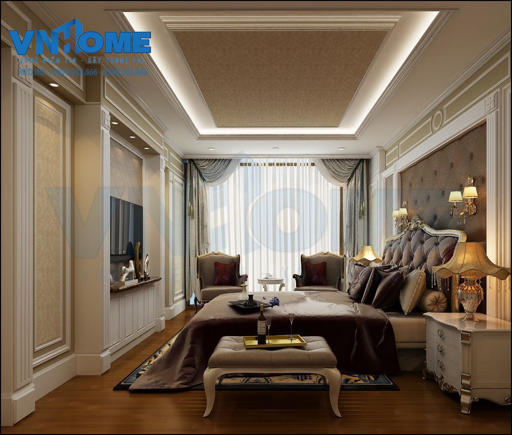 thiết kế nội thất biệt thự cổ điển