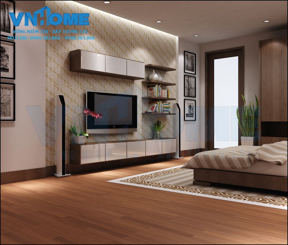 thiết kế nội thất biệt thự hiện đại 2 tầng
