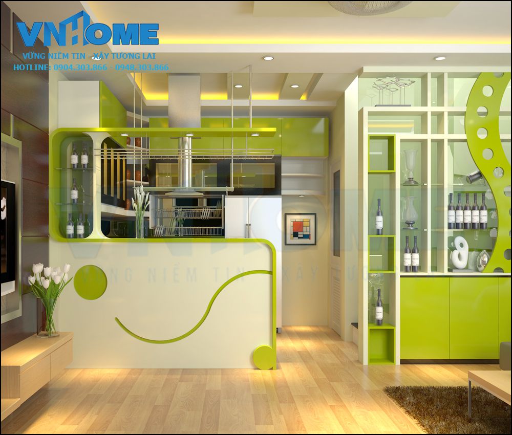 thiết kế nội thất biệt thự hiện đại 2 tầng
