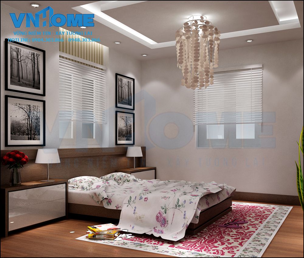 thiết kế nội thất biệt thự hiện đại 2 tầng