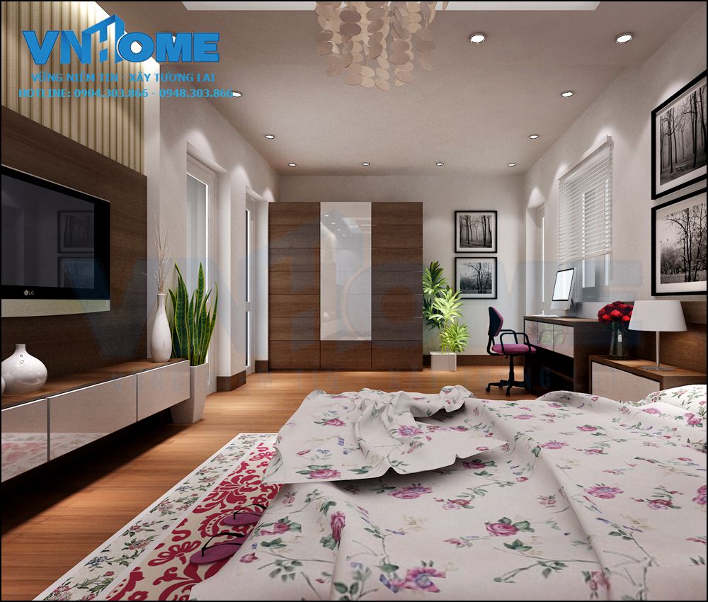 thiết kế nội thất biệt thự hiện đại 2 tầng