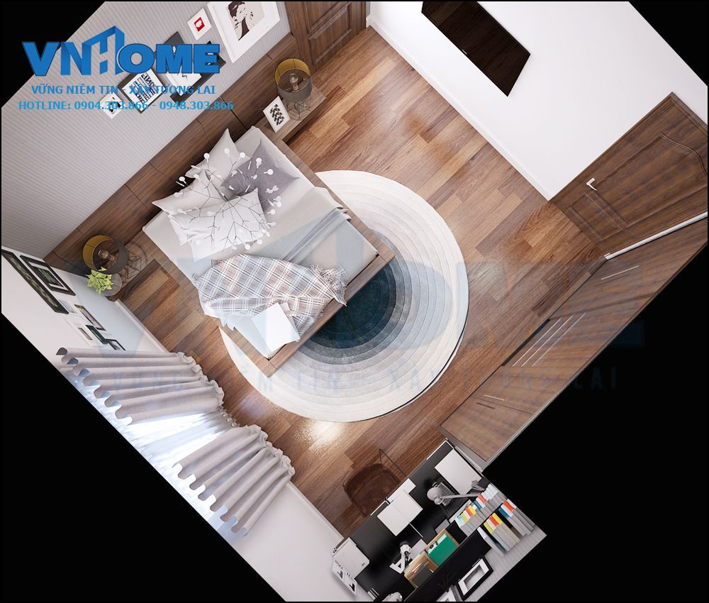 thiết kế nội thất biệt thự hiện đại 2,5 tầng tại Hải Phòng