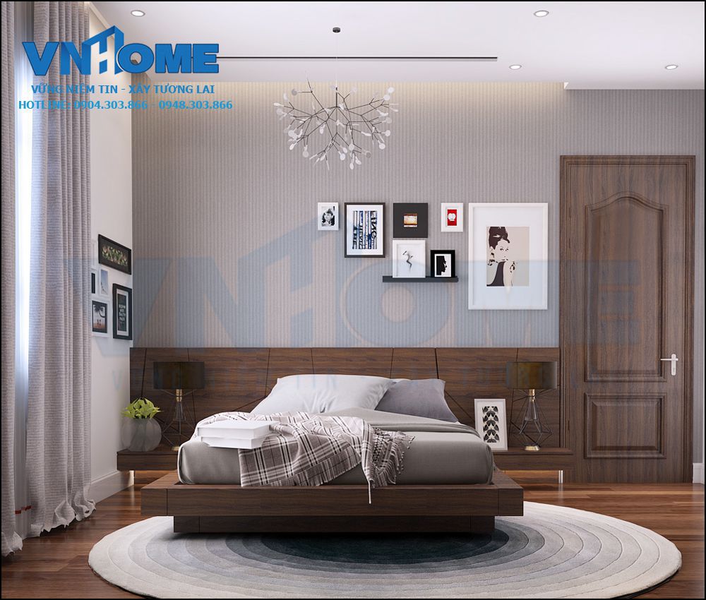 thiết kế nội thất biệt thự hiện đại 2,5 tầng tại Hải Phòng