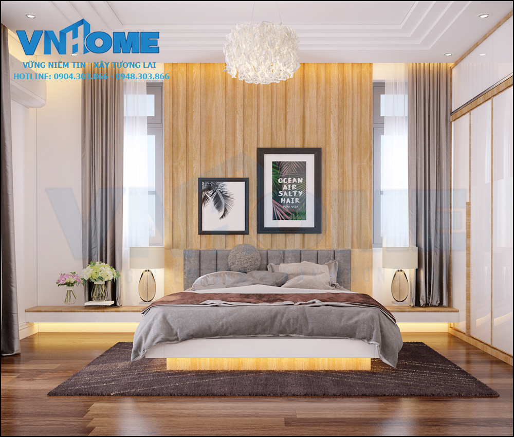 thiết kế nội thất phòng ngủ hiện đại đẹp