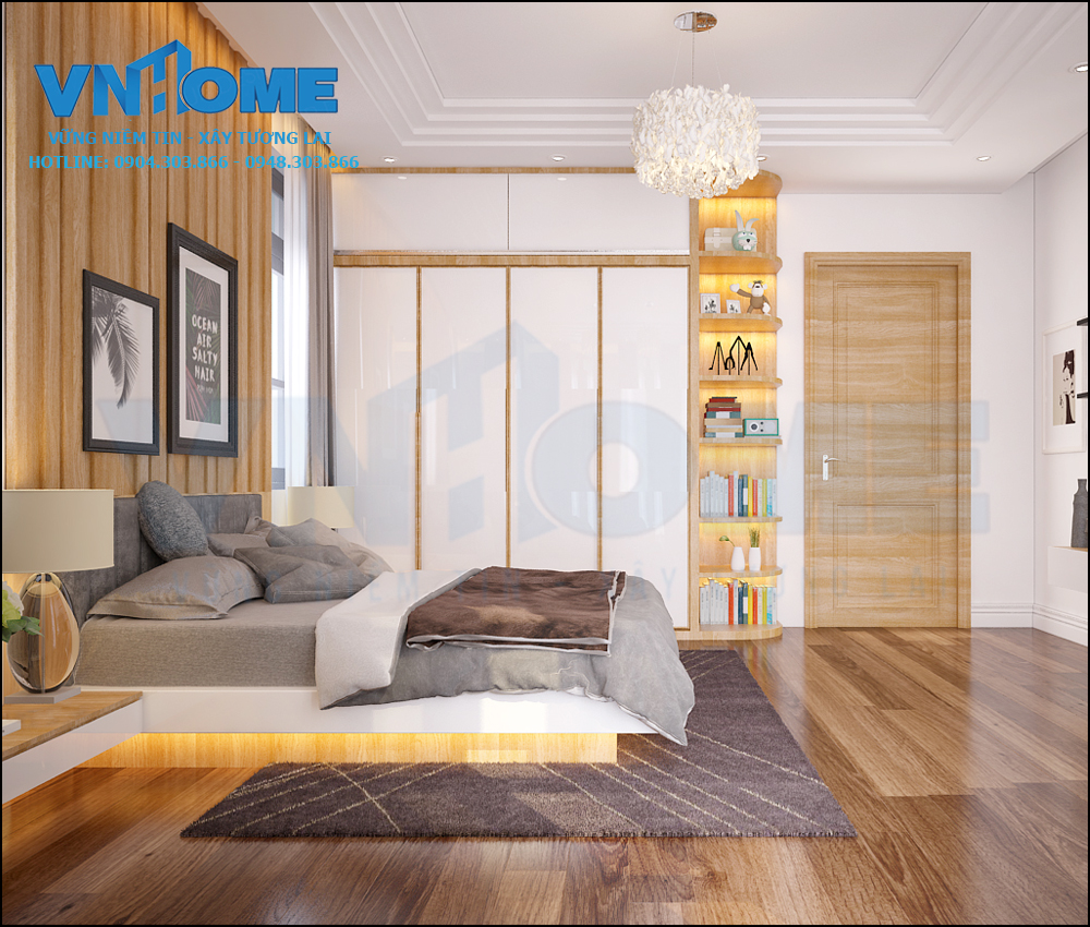thiết kế nội thất phòng ngủ hiện đại đẹp