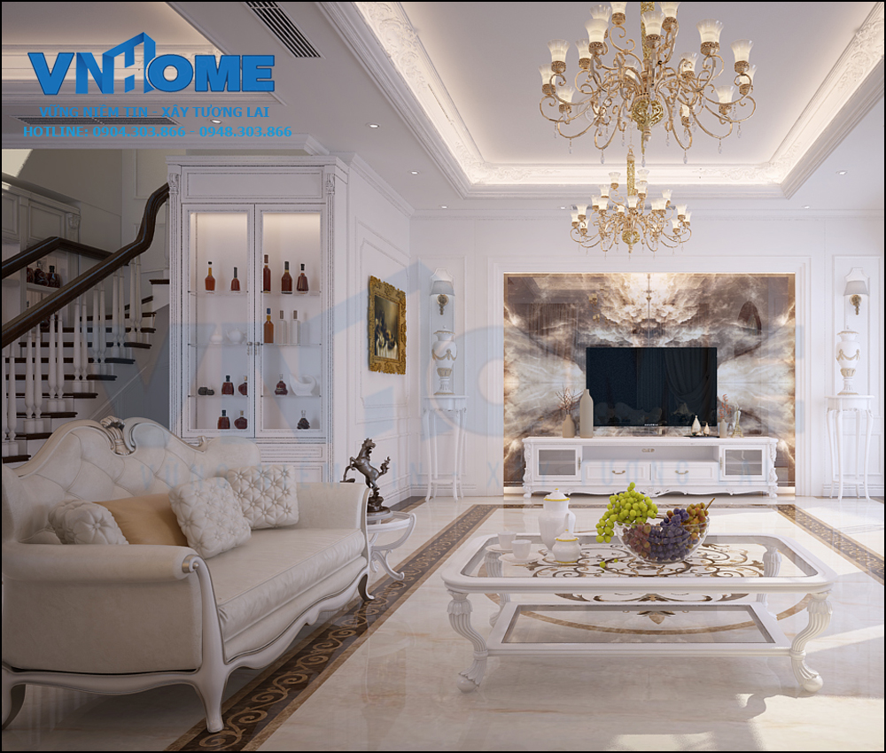 thiết kế nội thất nhà chị hương