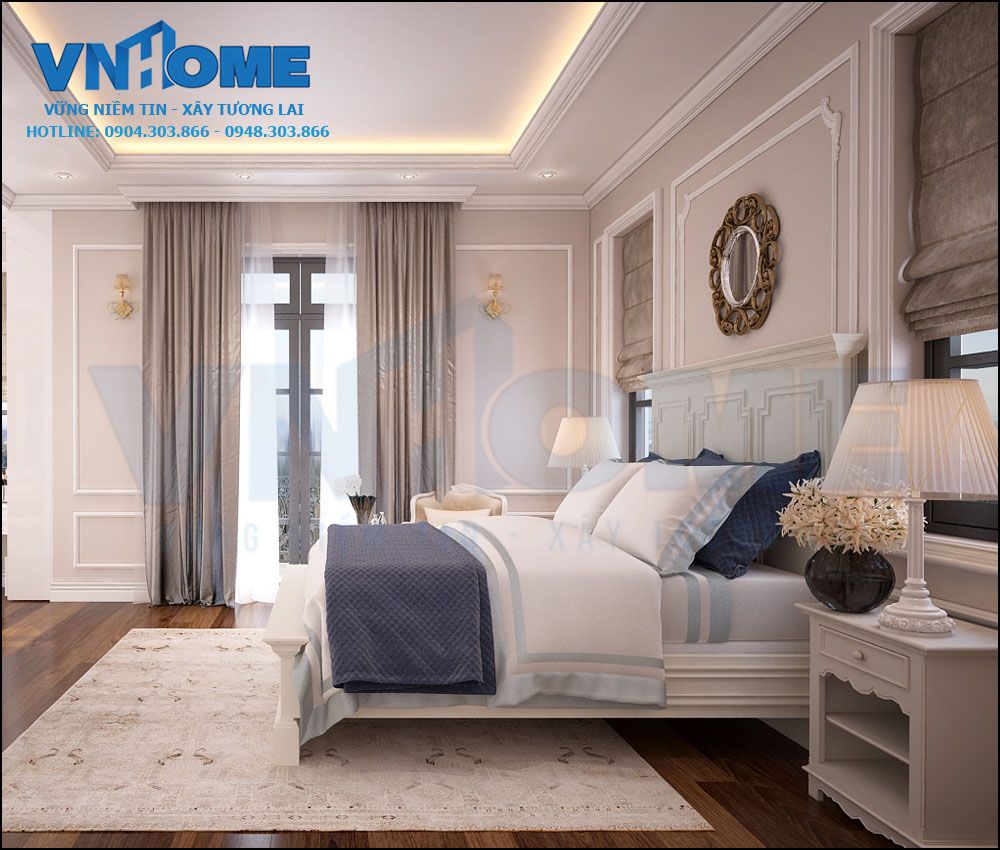 thiết kế nội thất biệt thự pháp