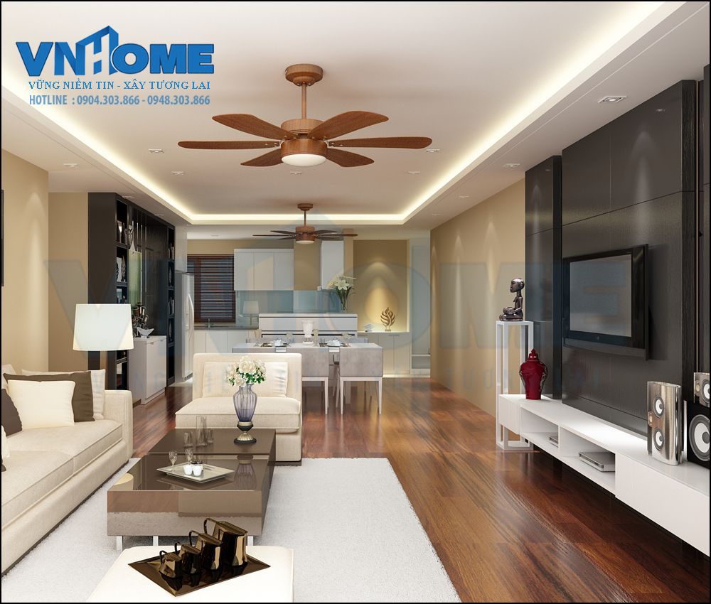 Mẫu thiết kế nội thất phòng khách hiện đại
