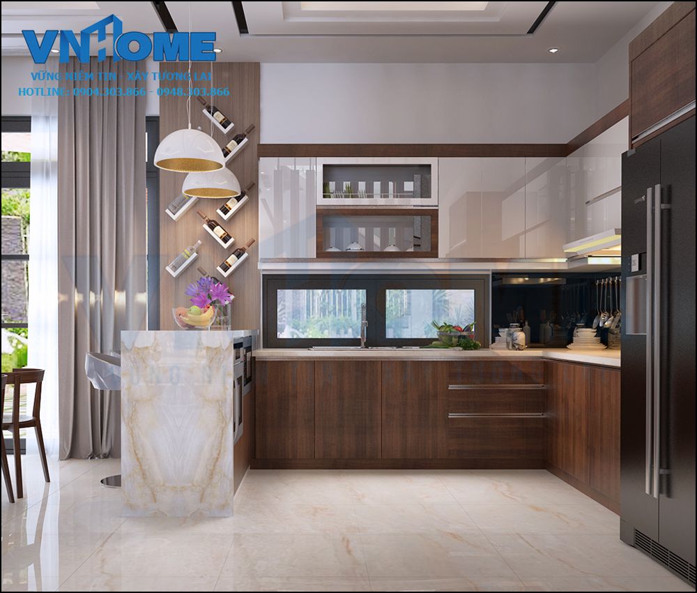 thiết kế nội thất phòng bếp 