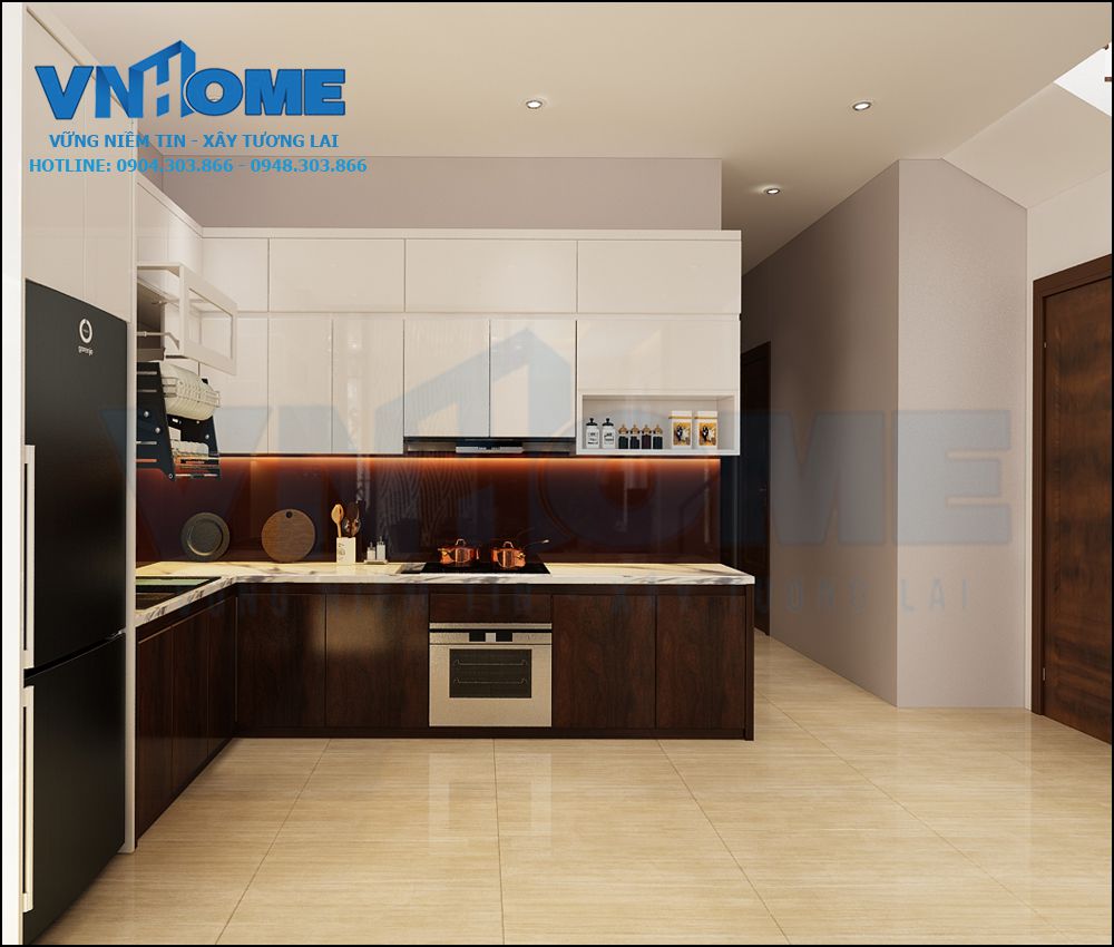 thiết kế nội thất nhà lô hiện đại 