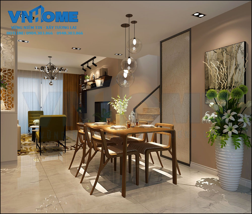 thiết kế nội thất phòng bếp hiện đại 