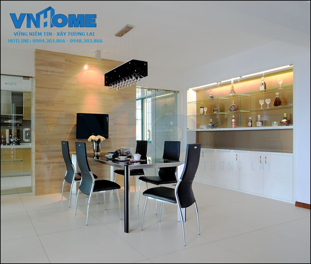 thiết kế nội thất phòng bếp hiện đại 