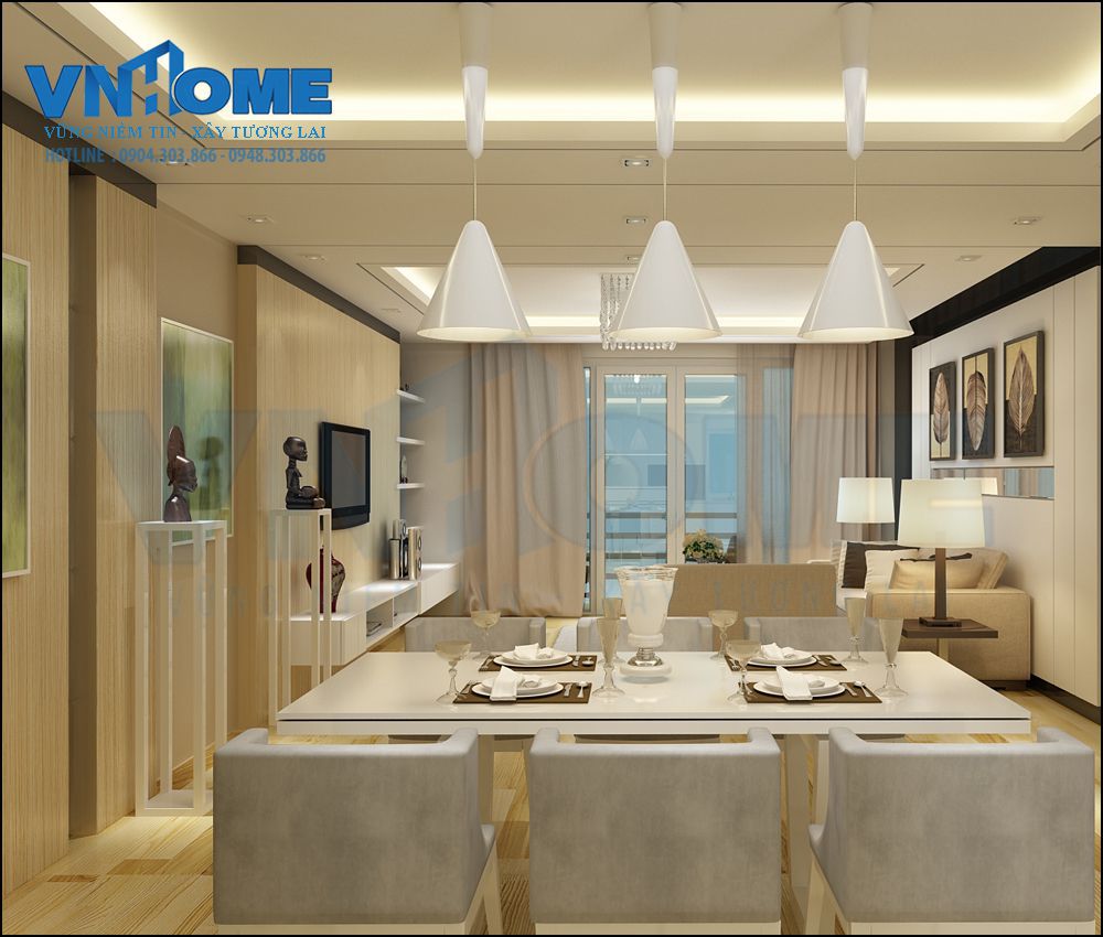Thiết kế nội thất phòng bếp hiện đại đẹp sang trọng