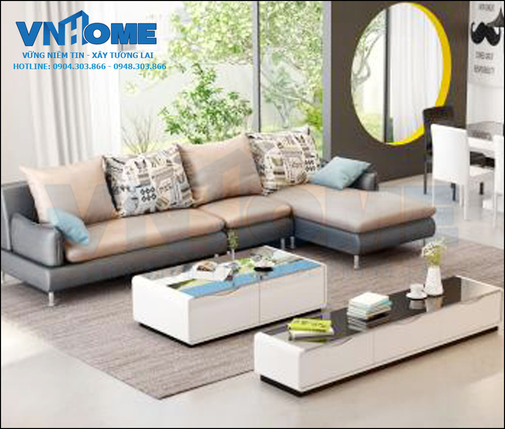 thiết kế nội thất phòng khách hiện đại tại Quảng Ninh
