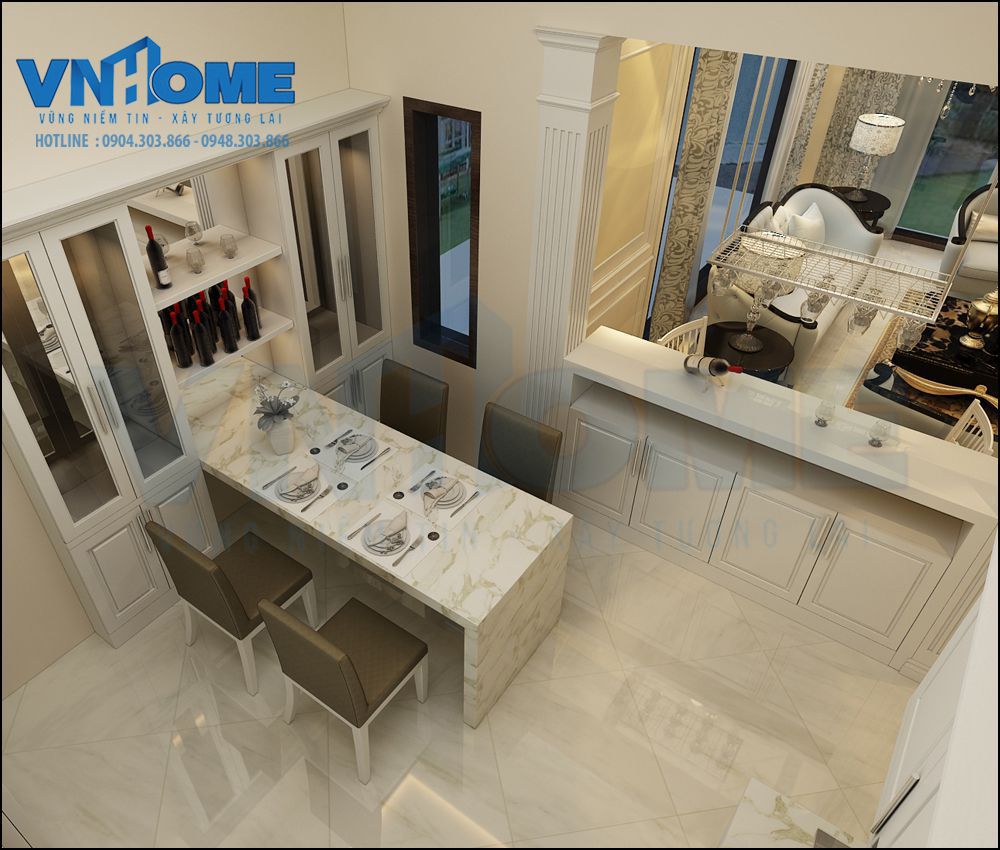 Thiết kế nội thất phòng bếp hiện đại