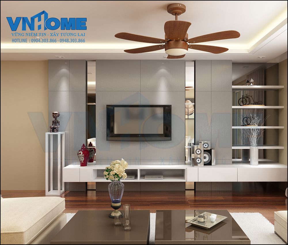 mẫu thiết kế nội thất phòng khách hiện đại đẹp và ấn tượng