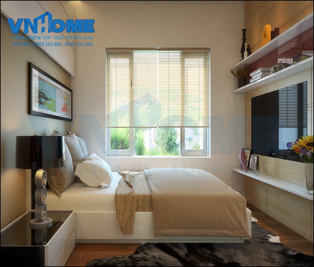 Thiết kế nội thất phòng ngủ hiện đại 