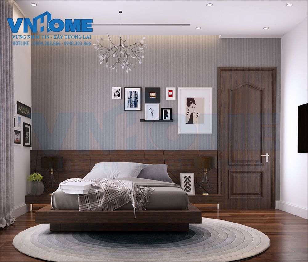 Thiết kế nội thất phòng ngủ hiện đại 