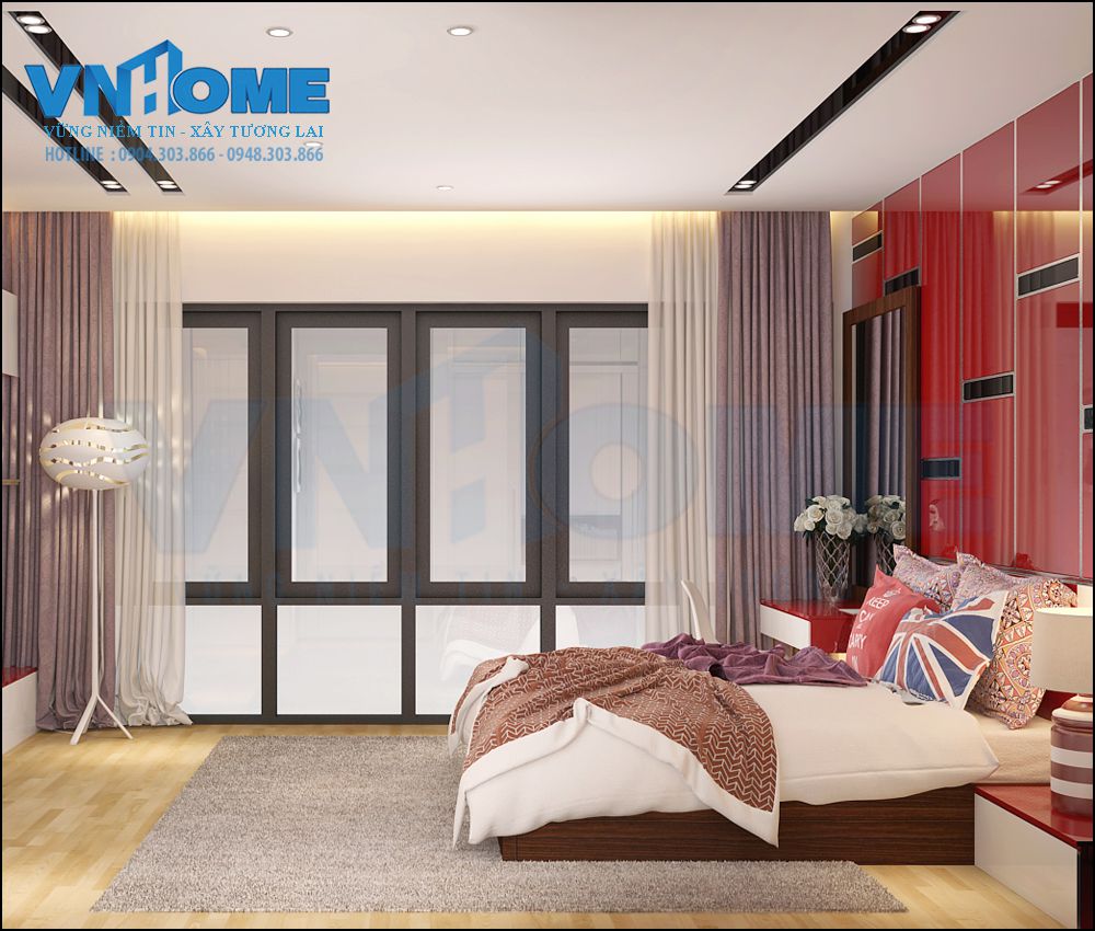 Thiết kế nội thất phòng ngủ hiện đại 