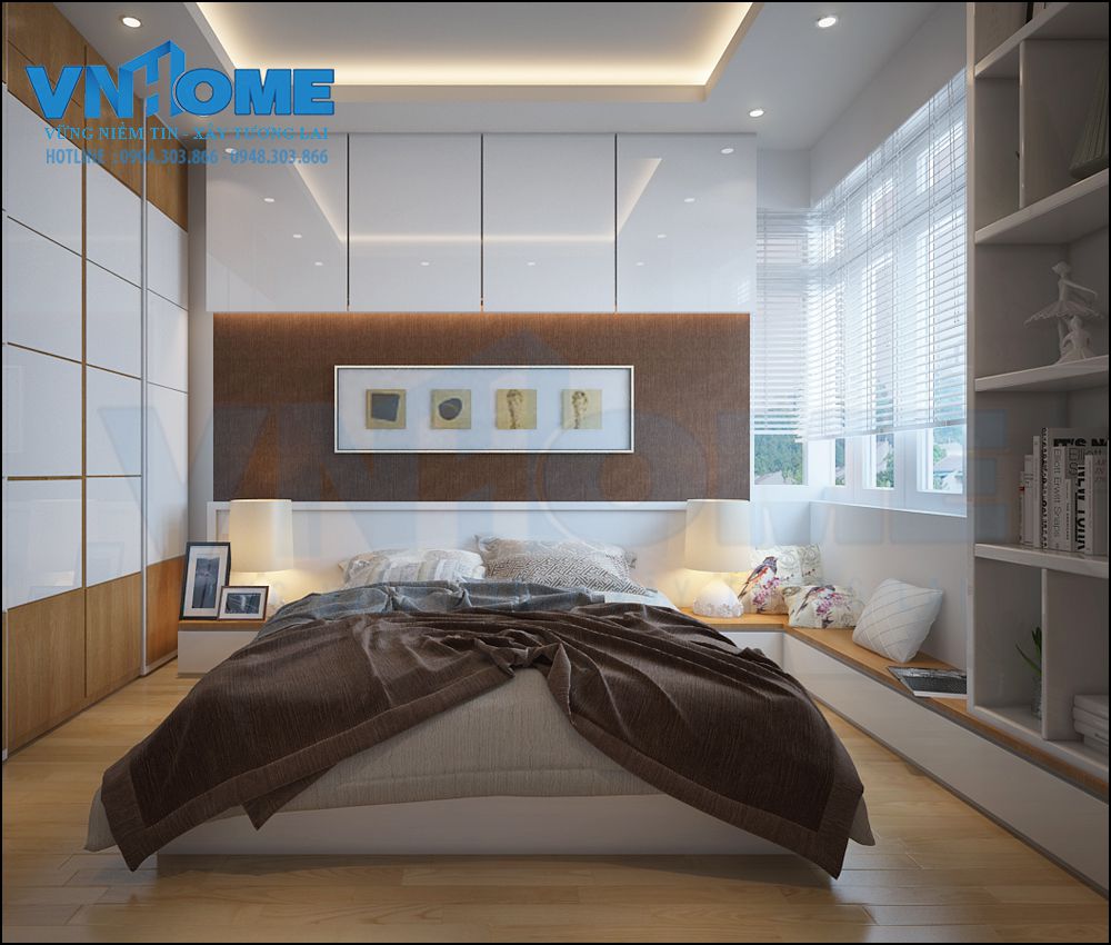 Thiết kế nội thất phòng ngủ hiện đại 