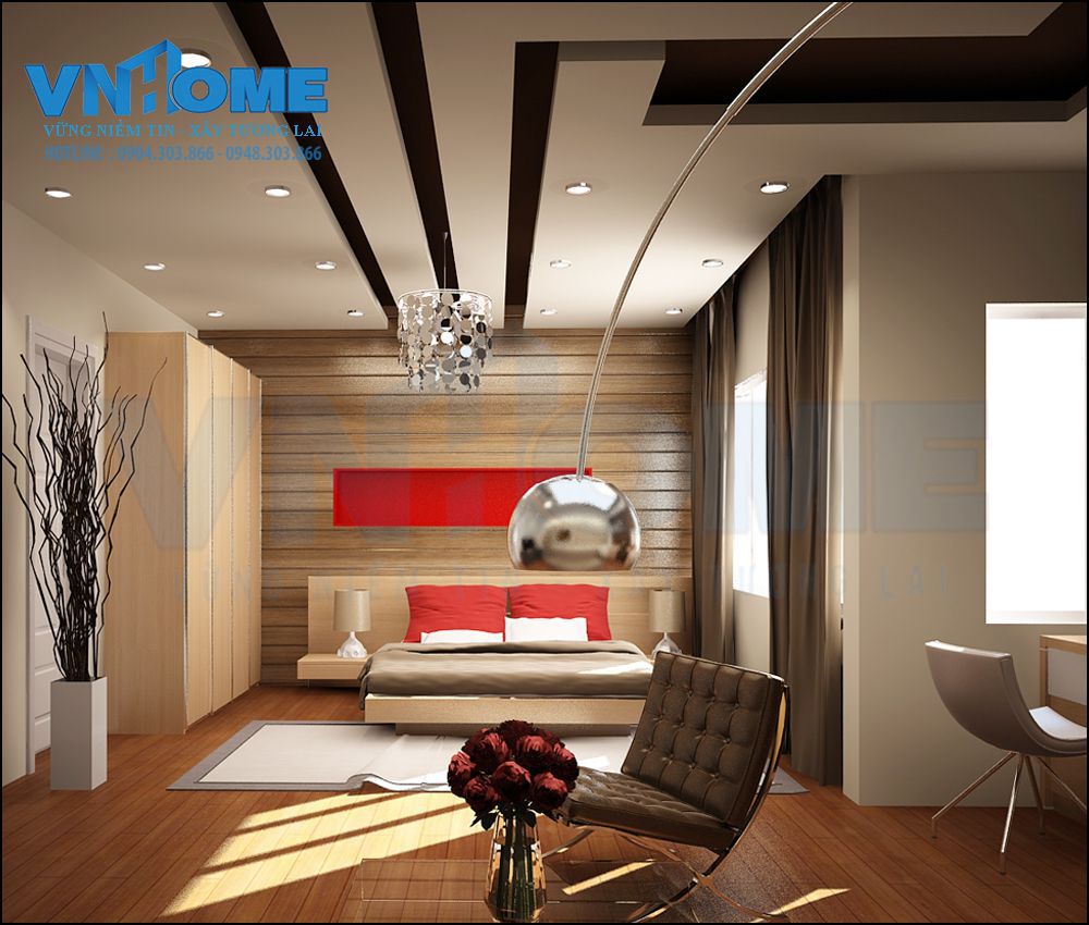 thiết kế nội thất phòng ngủ hiện đại