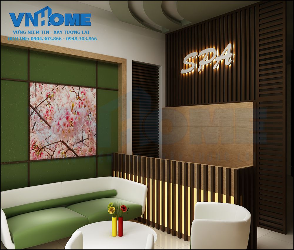 thiết kế nội thất spa