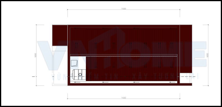 mặt bằng tầng mái 