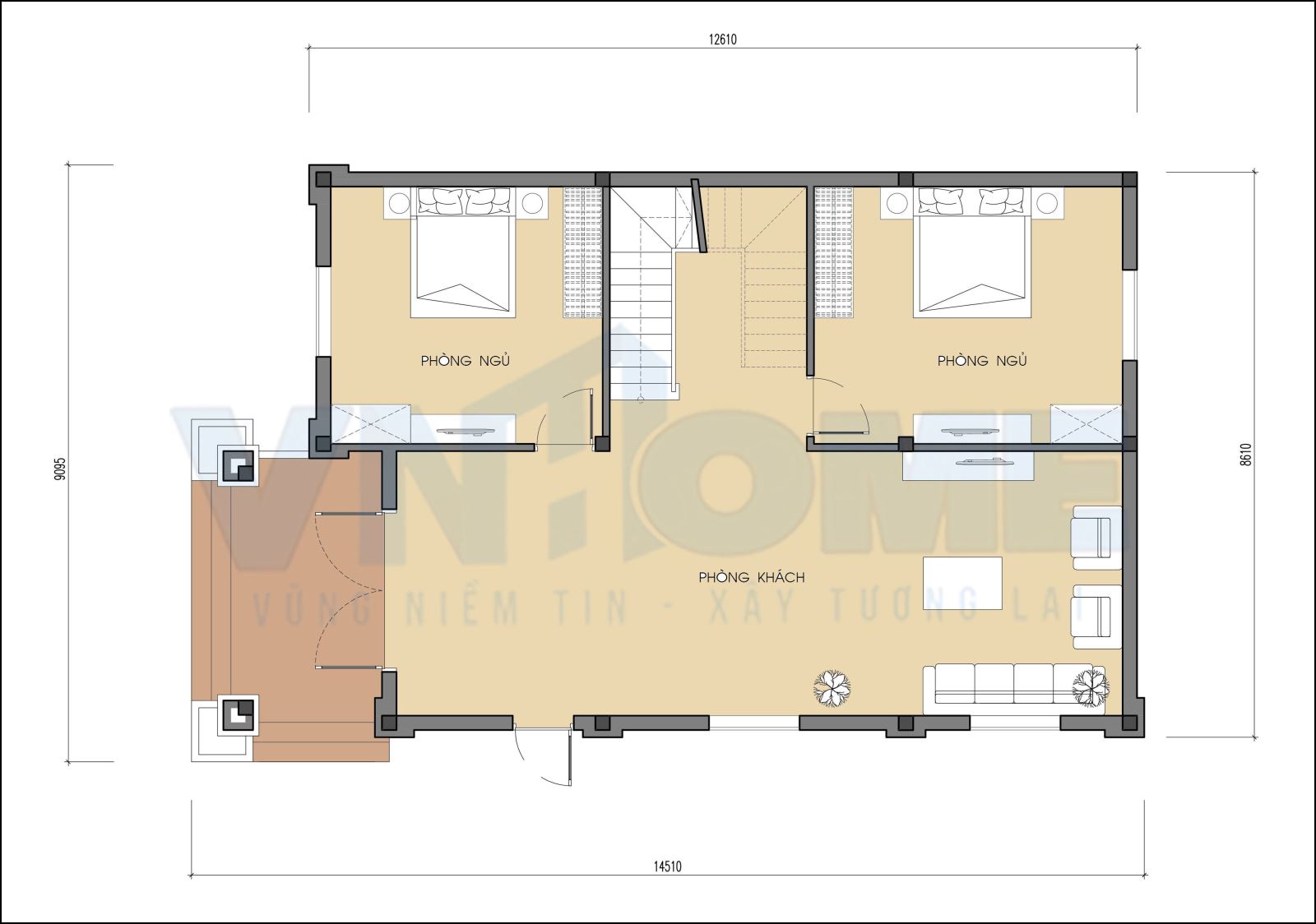 mặt bằng tầng 1