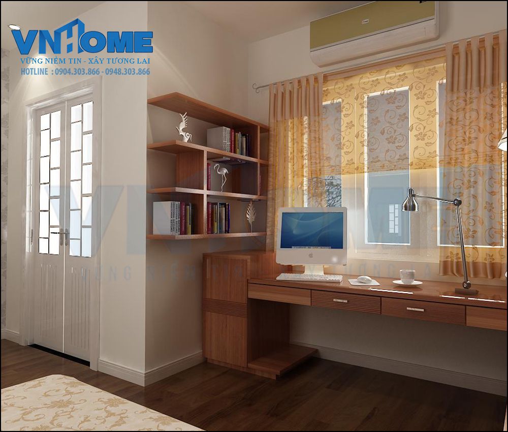 nội thất bàn làm việc trong phòng ngủ