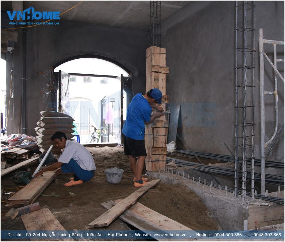 Thi công hoàn thiện biệt thự Vinhomes Hải Phòng
