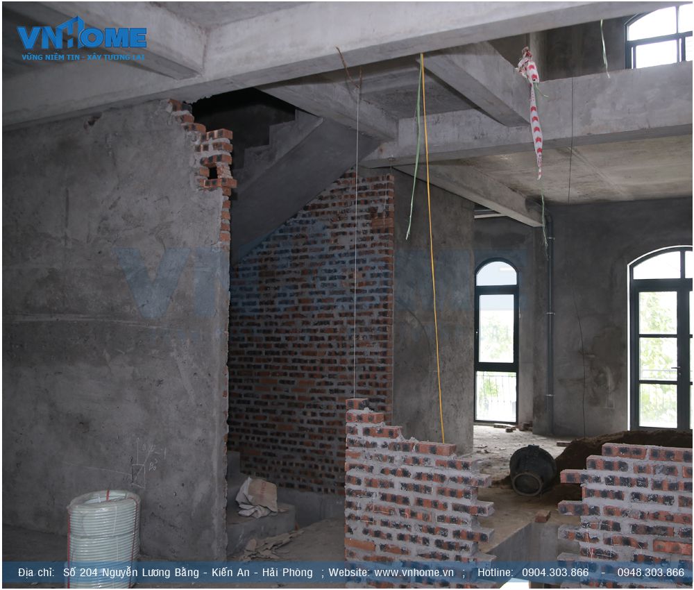 Thi công hoàn thiện biệt thự Vinhomes Hải Phòng