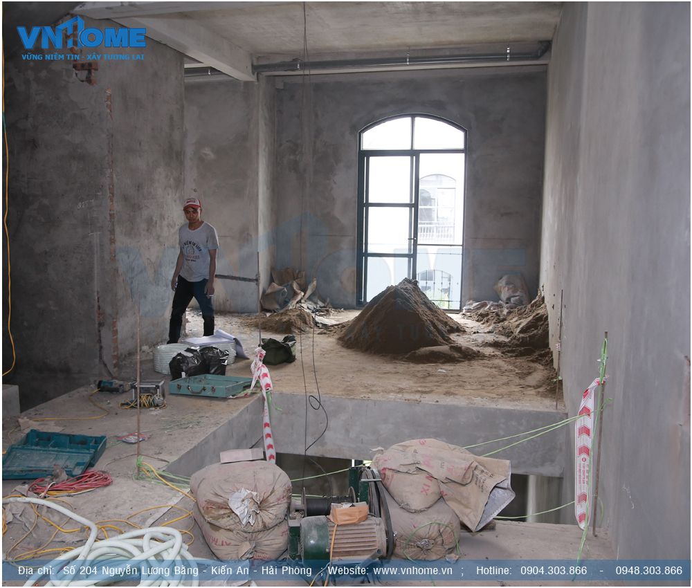 Thi công hoàn thiện biệt thự Vinhomes Hải Phòng