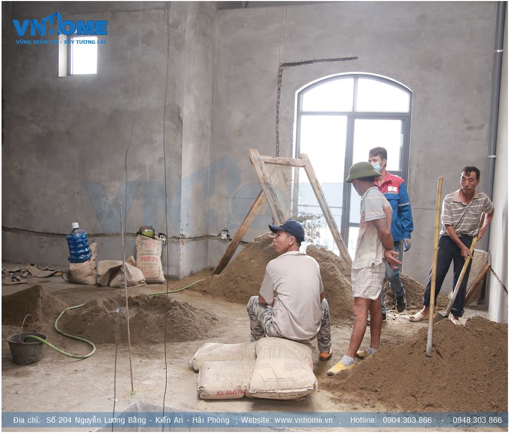 Thi công hoàn thiện biệt thự Vinhomes Hải Phòng